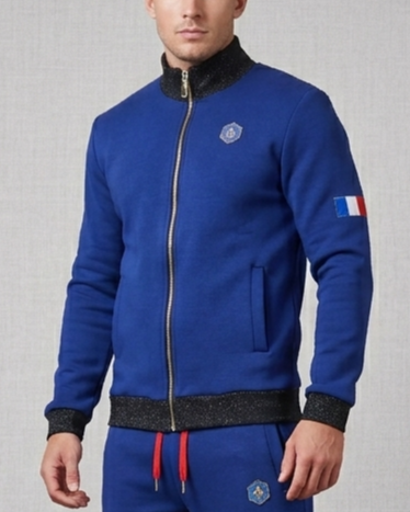 Hoodie survêtement Parisium bleu royal Made in France – Image 4