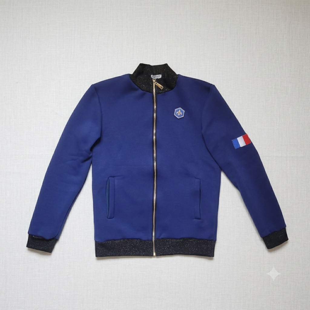 Hoodie survêtement Parisium bleu royal Made in France – Image 2